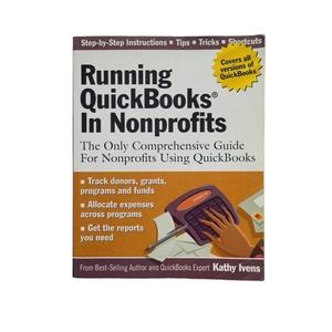 5/$12 Book Running QuickBooks in Nonprofits Kathy Ivens 2005 Bookkeeping